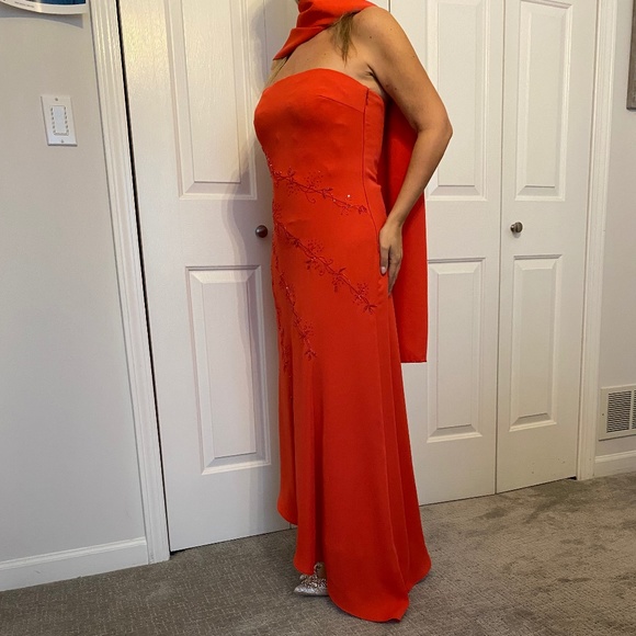 Embroidered Evening Gown - Picture 2 of 5